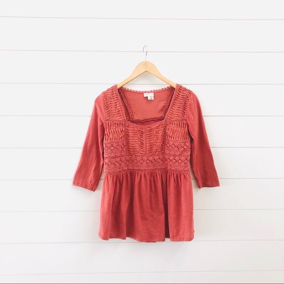 Anthropologie Tops - Meadow Rue Nosara Lace Tee